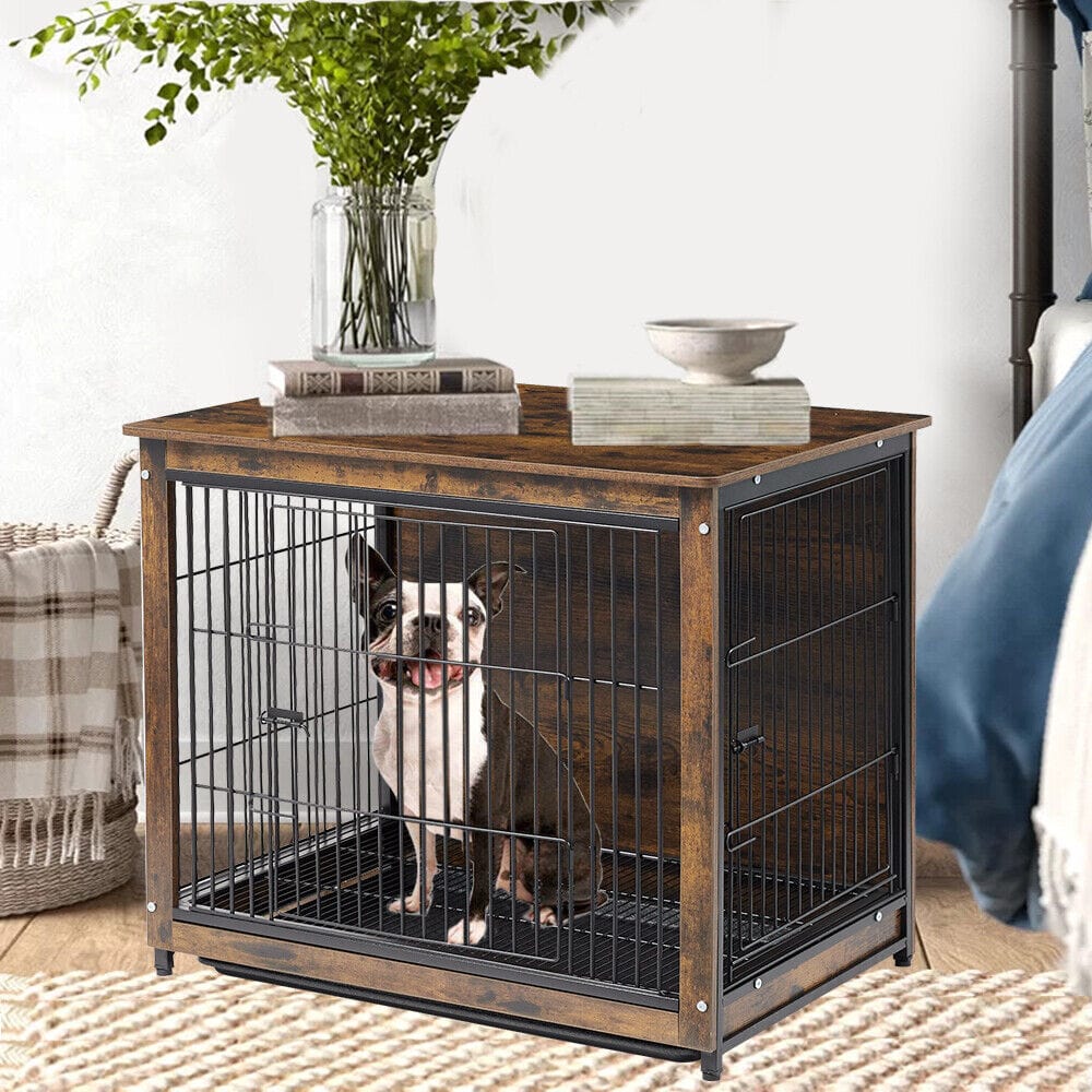 Spud Jax Petshop Small Wooden Dog Crate Indoor Kennel 63x51x59cm End Table Nightstand Small Wooden Dog Crate Indoor Kennel 63x51x59cm End Table Nightstand Pet Care > Dog Supplies > Dog Beds
