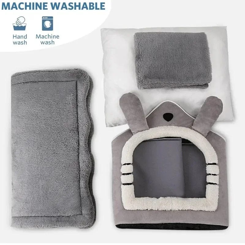 Spud Jax Petshop Soft Indoor Dog House & Bed, Washable Grey Soft Indoor Dog House & Bed, Washable Grey Pet Care > Cat Supplies > Cat Furniture
