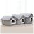 Spud Jax Petshop Soft Indoor Dog House & Bed, Washable Grey Soft Indoor Dog House & Bed, Washable Grey Pet Care > Cat Supplies > Cat Furniture