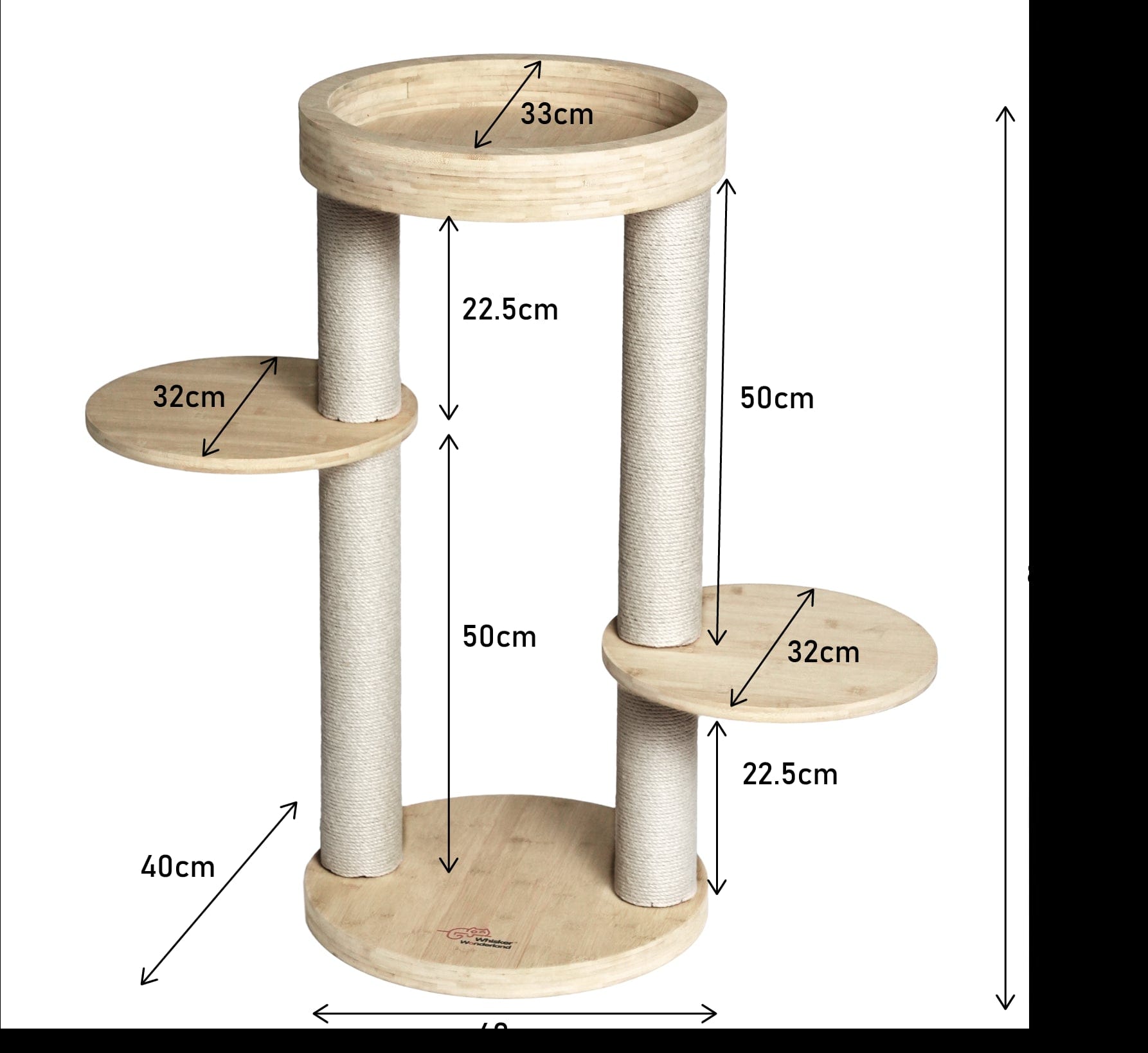 Spud Jax Petshop Whisker Wonderland Premium Eco Bamboo Cat Tree Small - Natural Bamboo Structure, Safe & Stable, Multi-Functional Cat Furniture, Climbing & Scratching Whisker Wonderland Premium Eco Bamboo Cat Tree Small - Natural Bamboo Structure, Safe & Stable, Multi-Functional Cat Furniture, Climbing & Scratching Pet Care > Cat Supplies > Cat Furniture