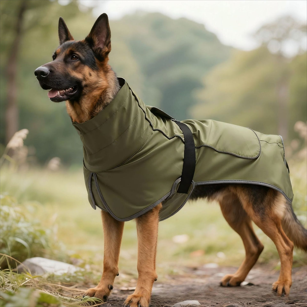 Spud Jax Petshop Windproof Rainproof Outdoor Pet Coat-black Windproof Rainproof Outdoor Pet Coat-black Pet Care > Dog Supplies > Dog Apparel