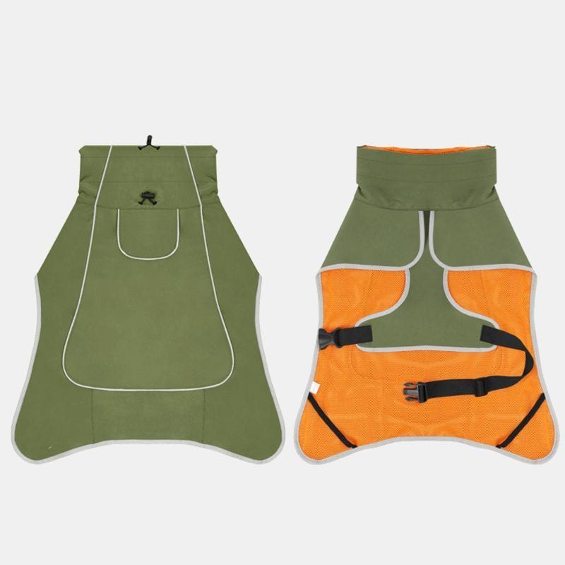 Spud Jax Petshop Windproof Rainproof Outdoor Pet Coat-olive green Windproof Rainproof Outdoor Pet Coat-olive green Pet Care > Dog Supplies > Dog Apparel