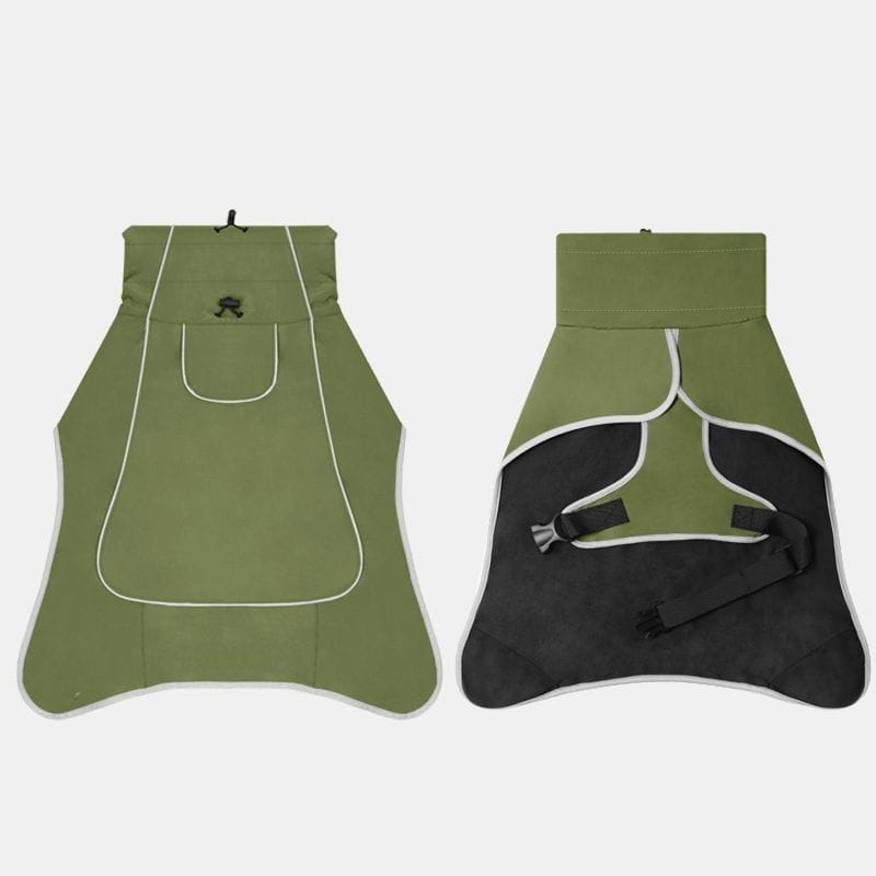 Spud Jax Petshop Winter Warm Pet Coat, Outdoor Cold Proof Dog Jacket-olive green Winter Warm Pet Coat, Outdoor Cold Proof Dog Jacket-olive green Pet Care > Dog Supplies > Dog Apparel
