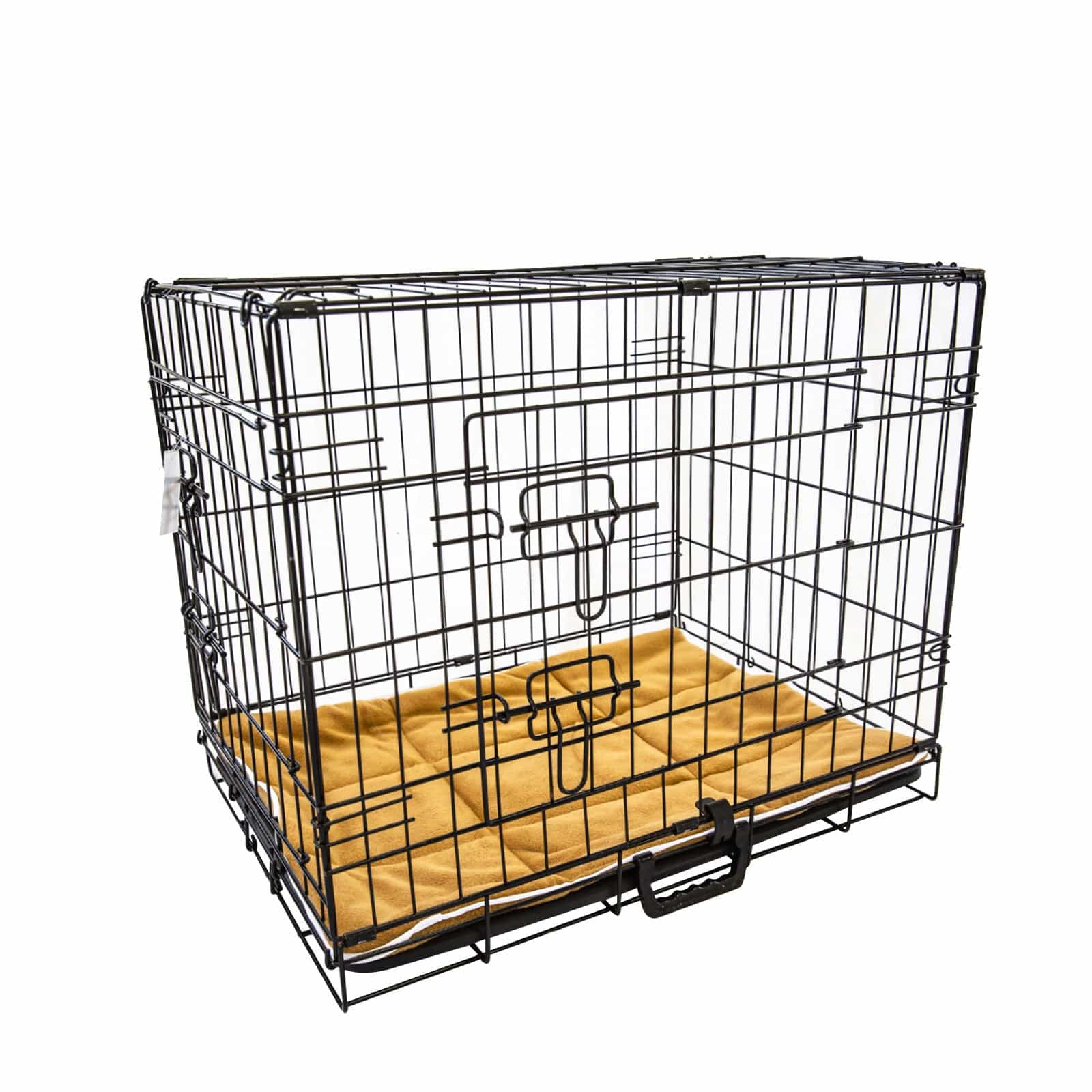 Spud Jax Petshop Wire Dog Cage Foldable Crate Kennel 30in with Tray + Cushion Mat Combo Pet Care > Dog Supplies
