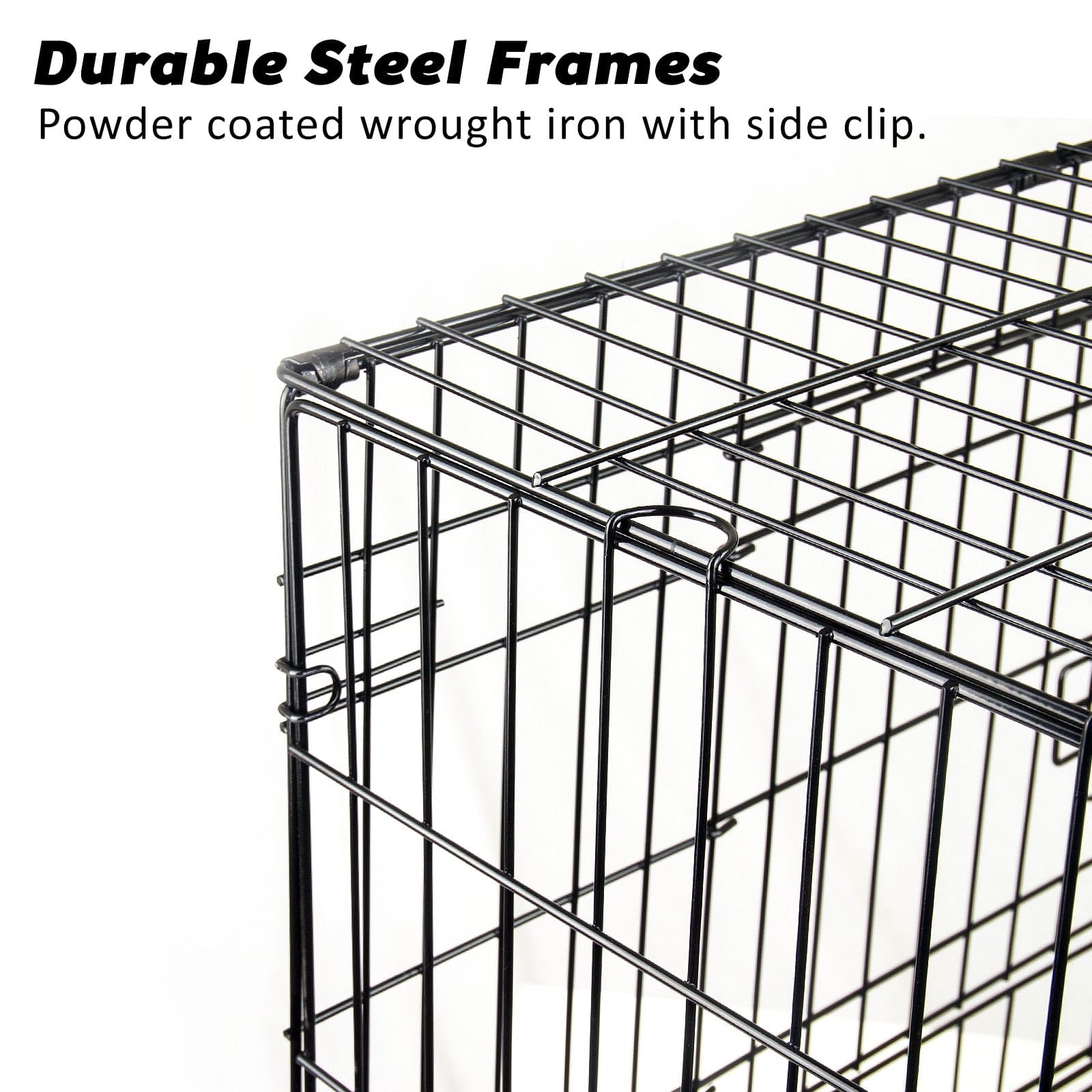 Spud Jax Petshop Wire Dog Cage Foldable Crate Kennel 30in with Tray + Cushion Mat Combo Pet Care > Dog Supplies
