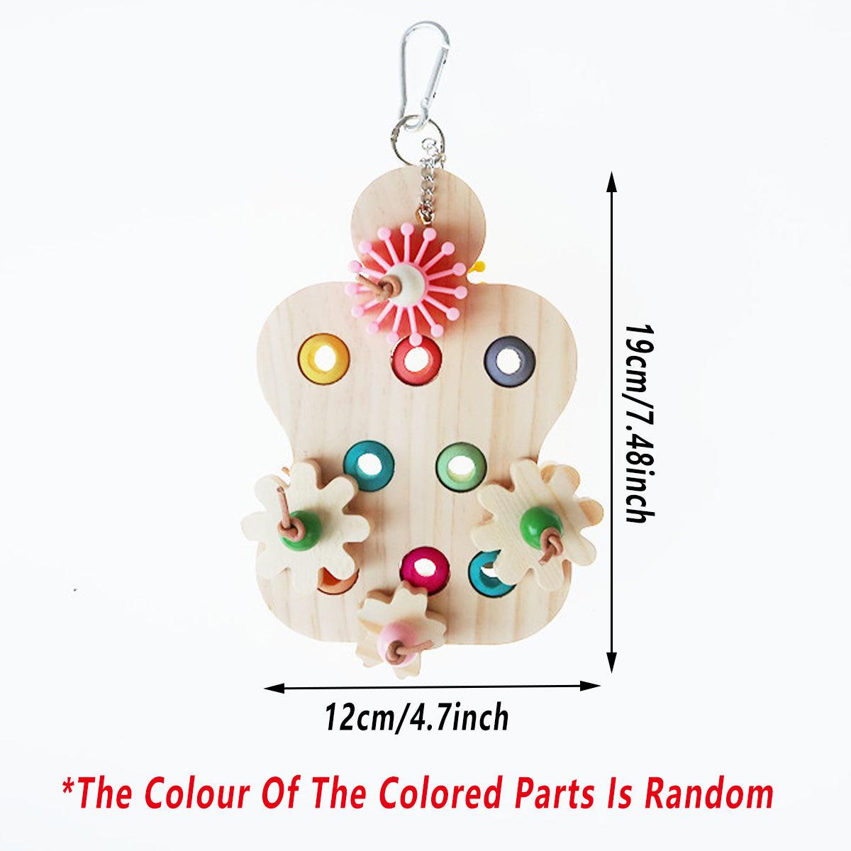 Spud Jax Petshop Wooden Parrot Toy Wooden Parrot Toy Pet Care > Bird > Bird Cage Accessories