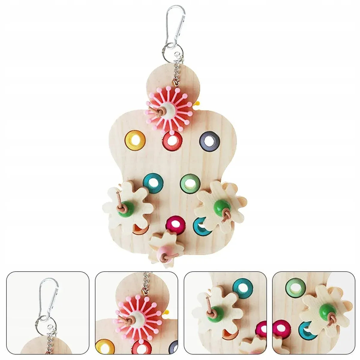 Spud Jax Petshop Wooden Parrot Toy Wooden Parrot Toy Pet Care > Bird > Bird Cage Accessories