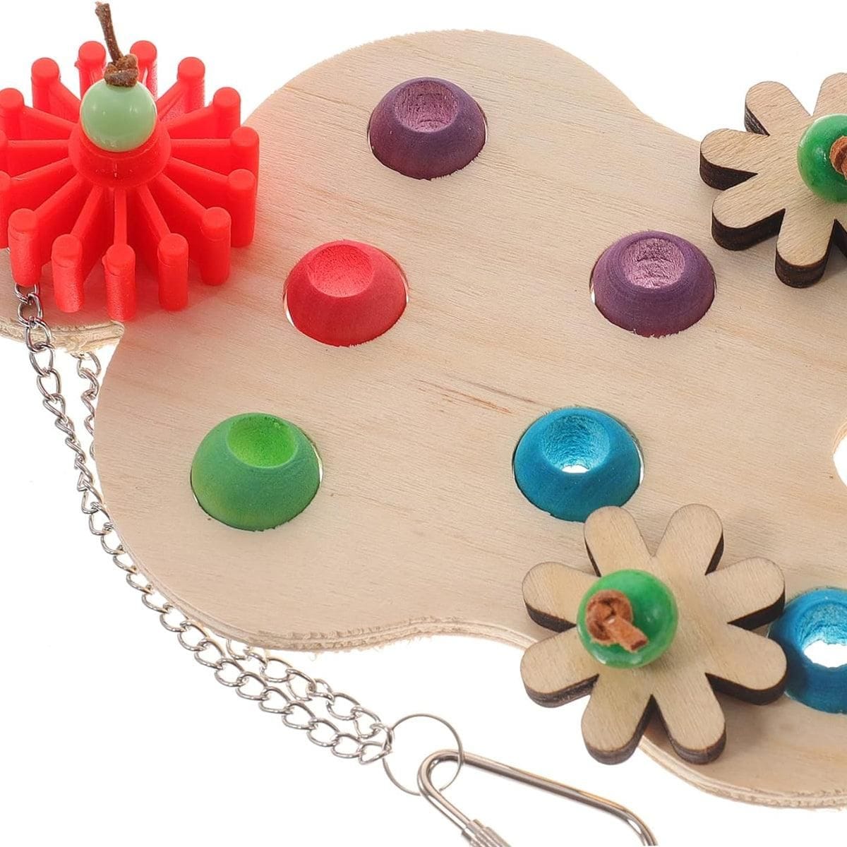 Spud Jax Petshop Wooden Parrot Toy Wooden Parrot Toy Pet Care > Bird > Bird Cage Accessories