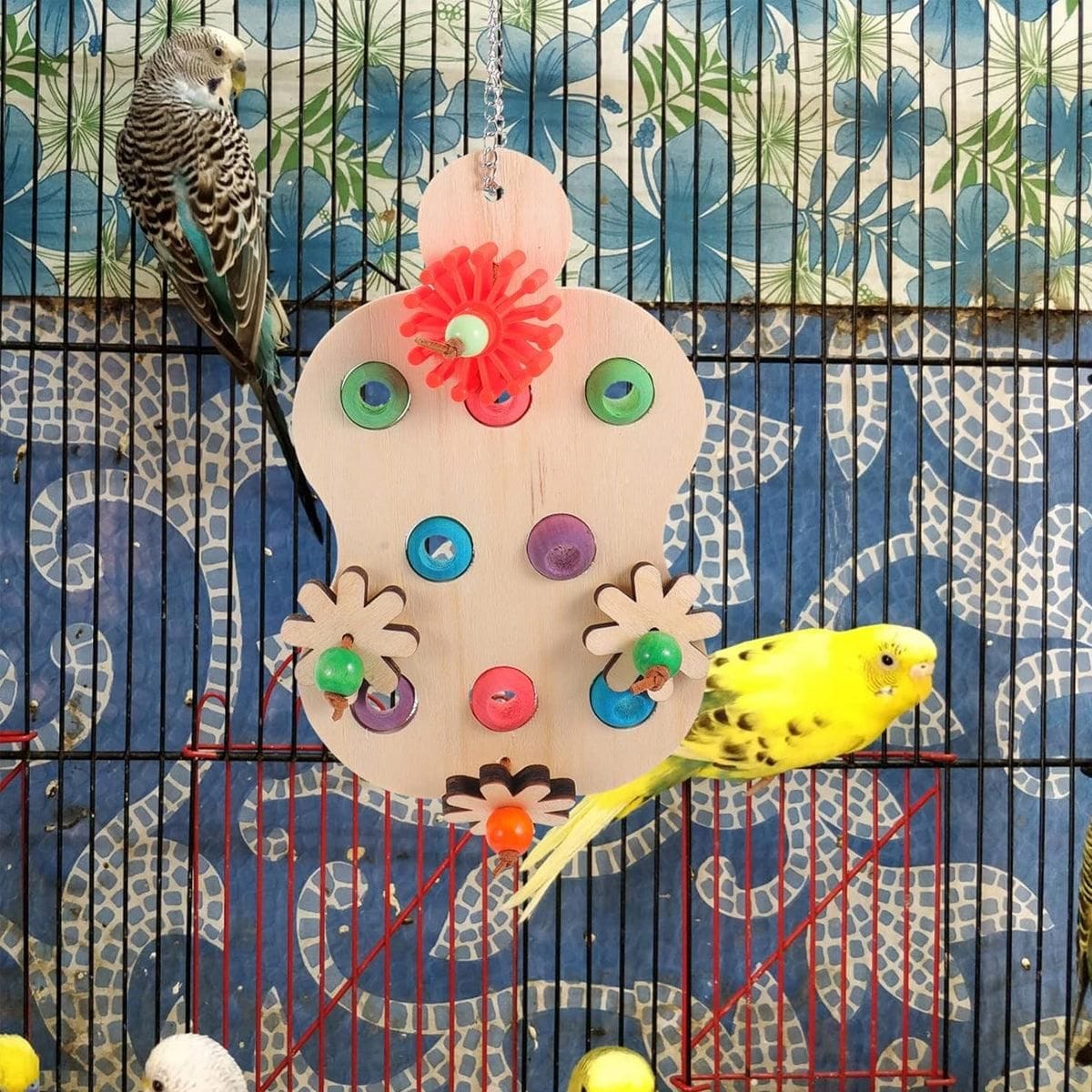 Spud Jax Petshop Wooden Parrot Toy Wooden Parrot Toy Pet Care > Bird > Bird Cage Accessories