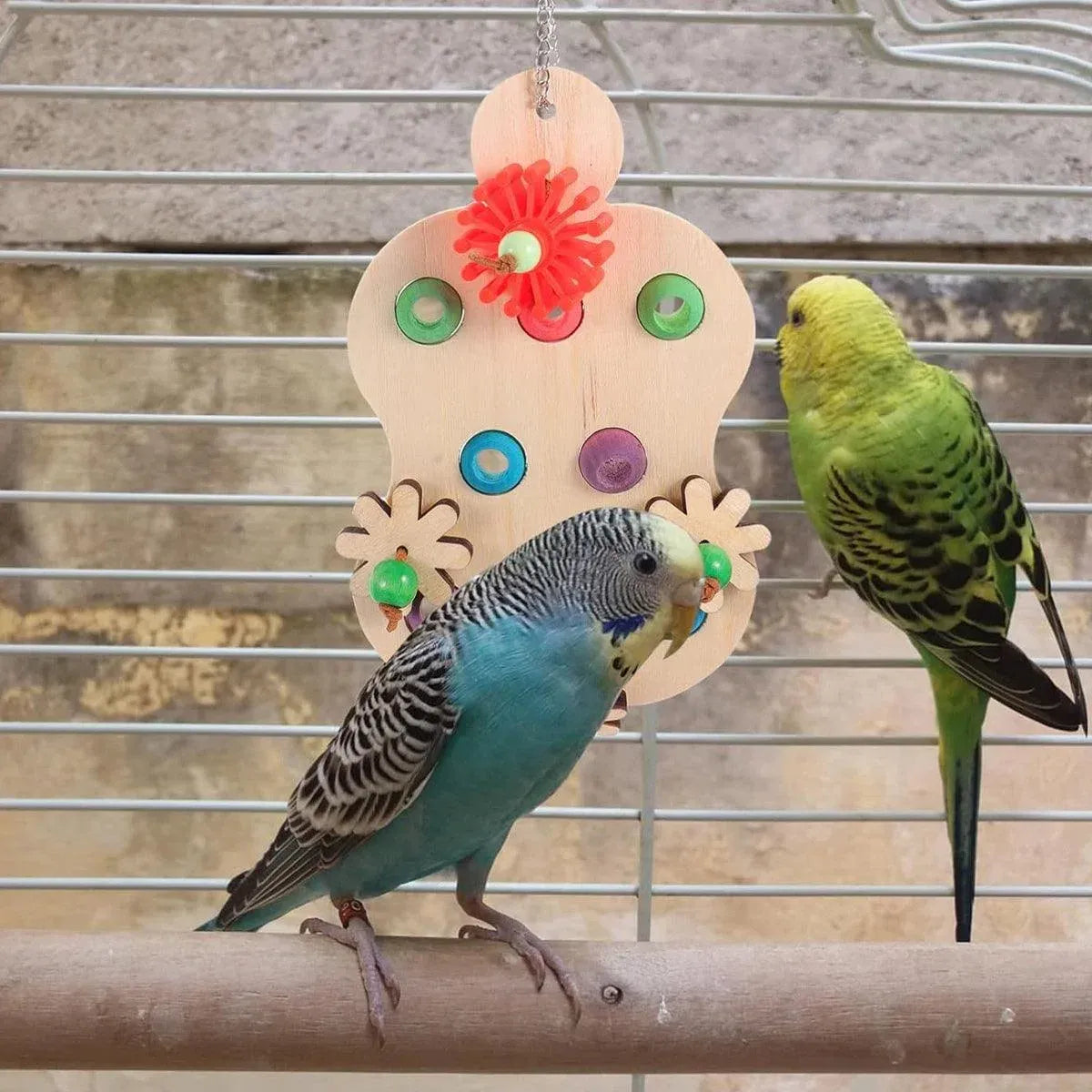 Spud Jax Petshop Wooden Parrot Toy Wooden Parrot Toy Pet Care > Bird > Bird Cage Accessories