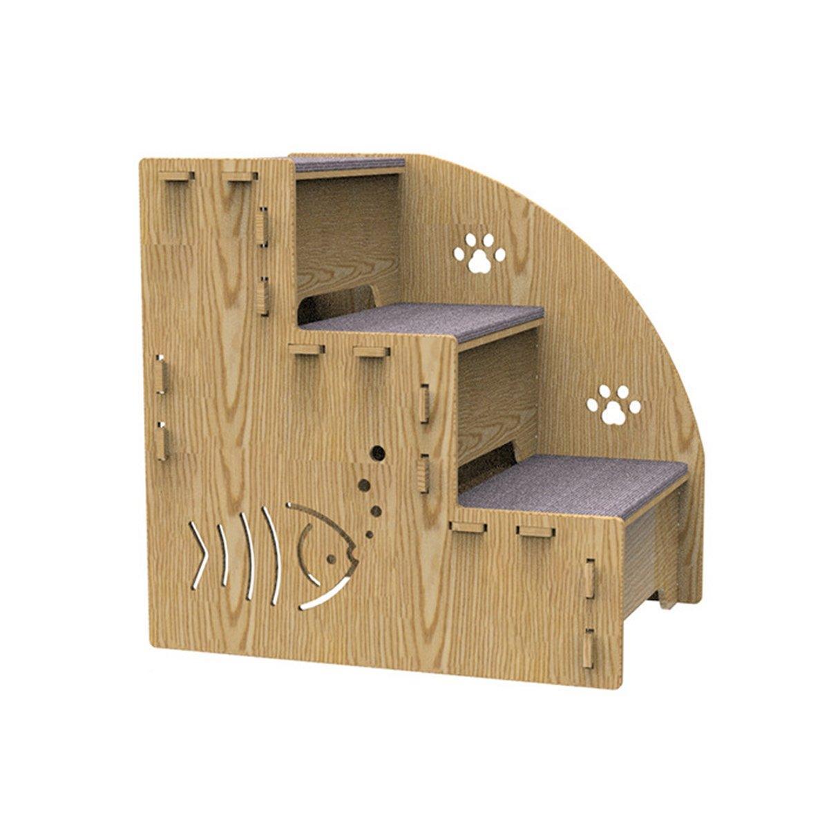 Spud Jax Petshop Wooden Pet Climbing Ladder Bed Step Frame Durable Climbing Frame for Small Pets Wooden Pet Climbing Ladder Bed Step Frame Durable Climbing Frame for Small Pets Pet Care &gt; Cat Supplies &gt; Cat Scratchers