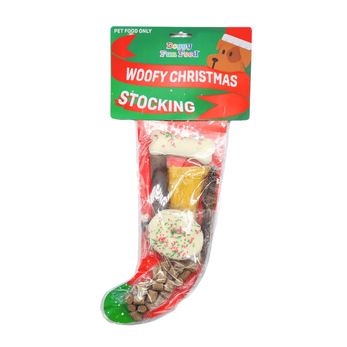 Spud Jax Petshop Woofy Christmas Stocking Woofy Christmas Stocking Pet Care &gt; Pet Food &gt; Dog Food