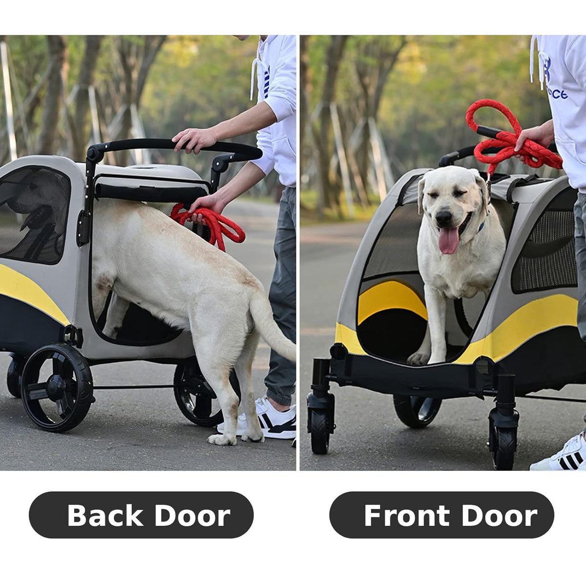 Spud Jax Petshop XL Dog Stroller Pet Pushchair Foldable Travel Cart XL Dog Stroller Pet Pushchair Foldable Travel Cart Pet Care > Cat Supplies > Cat Carriers & Crates