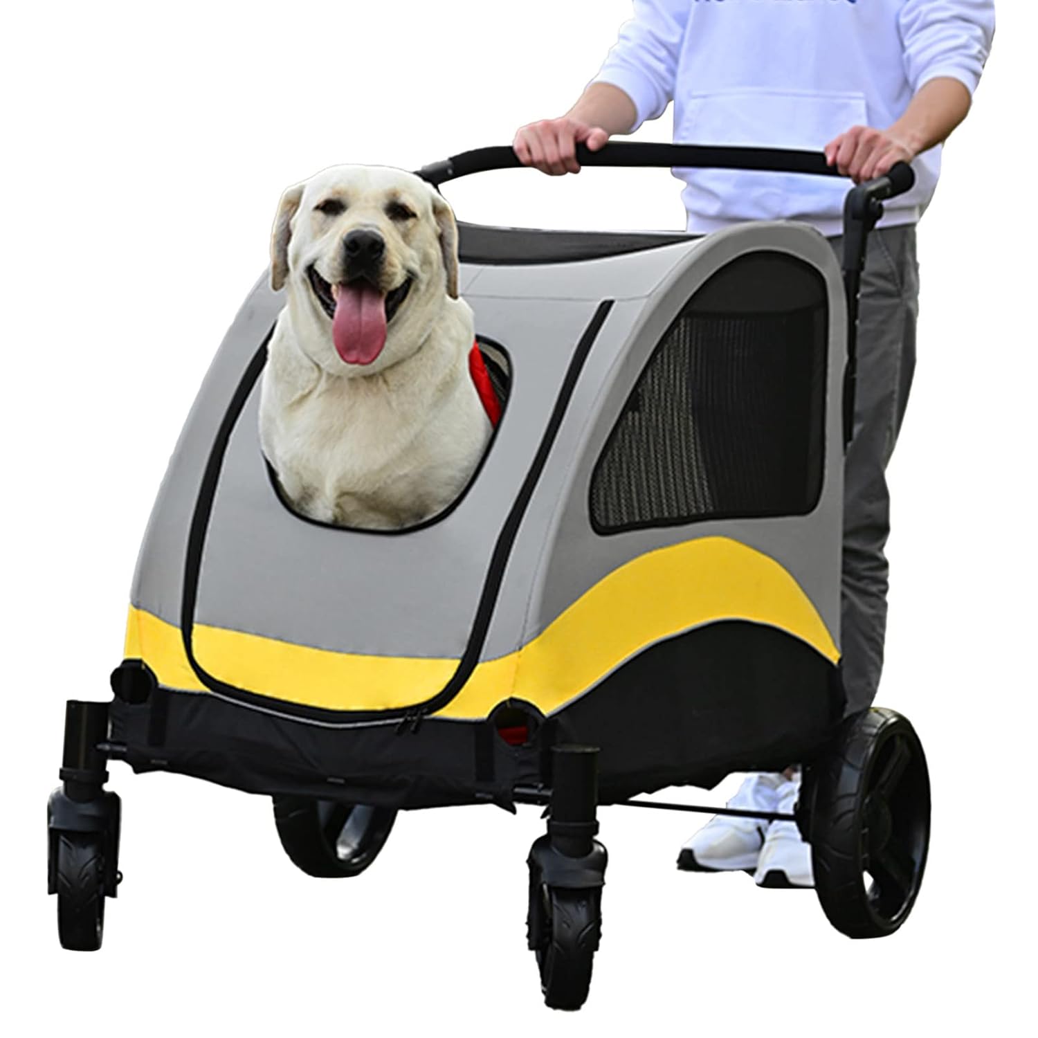 Spud Jax Petshop XL Dog Stroller Pet Pushchair Foldable Travel Cart XL Dog Stroller Pet Pushchair Foldable Travel Cart Pet Care > Cat Supplies > Cat Carriers & Crates