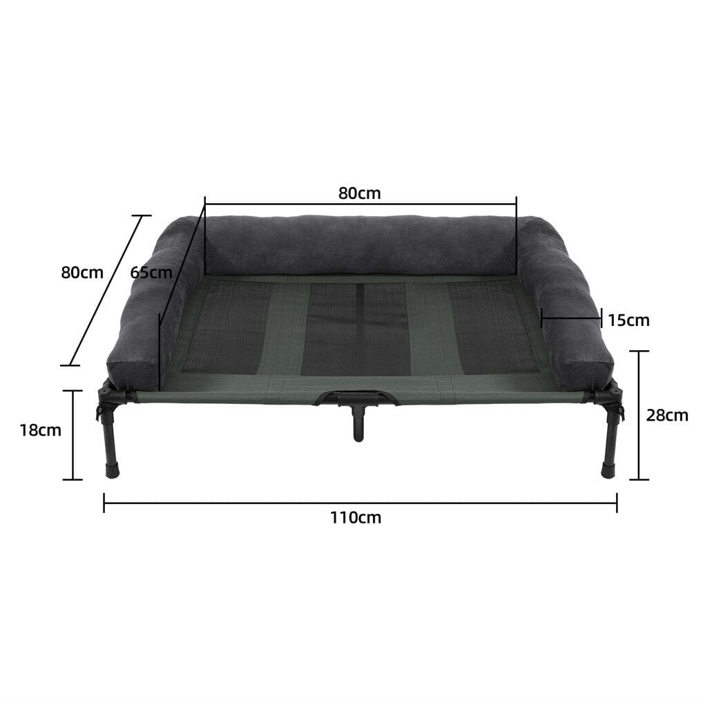 Spud Jax Petshop XL Elevated Dog Bed 110x80x28cm Foldable Raised Pet Cot Indoor Outdoor XL Elevated Dog Bed 110x80x28cm Foldable Raised Pet Cot Indoor Outdoor Pet Care > Dog Supplies > Dog Beds