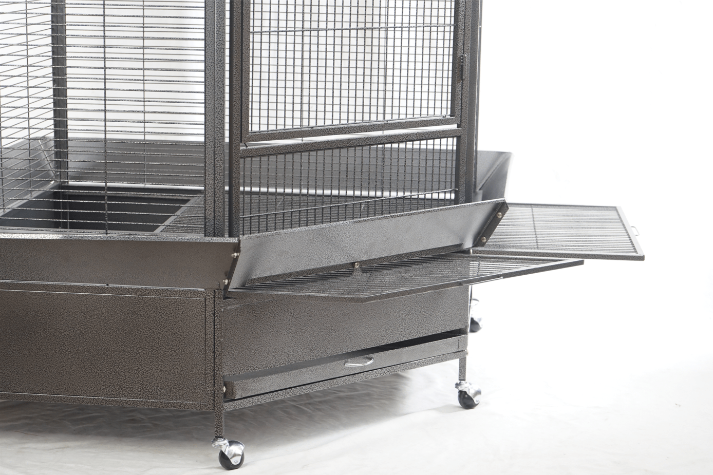 Spud Jax Petshop YES4PETS 161 cm XL Corner Bird Cage Pet Parrot Aviary Perch Castor Wheel Pet Care > Bird