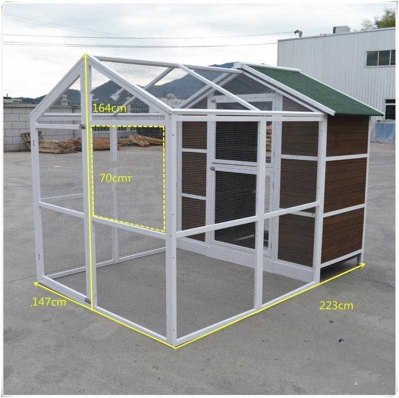Spud Jax Petshop YES4PETS XXL Aviary Pigeon Bird Cage Wooden Outdoor House Pigeon Breeding Cage Pet Care > Bird