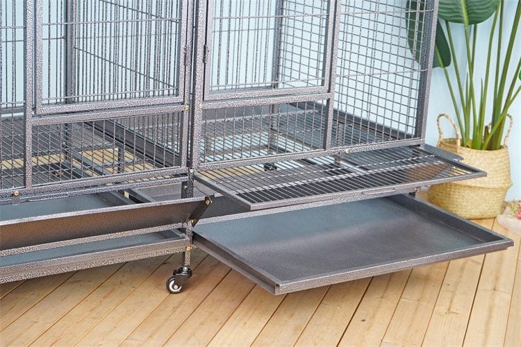 Spud Jax Petshop YES4PETS XXXL 185 cm Bird Cage Pet Parrot Aviary  Perch Castor Wheel Removable Divider Pet Care > Bird