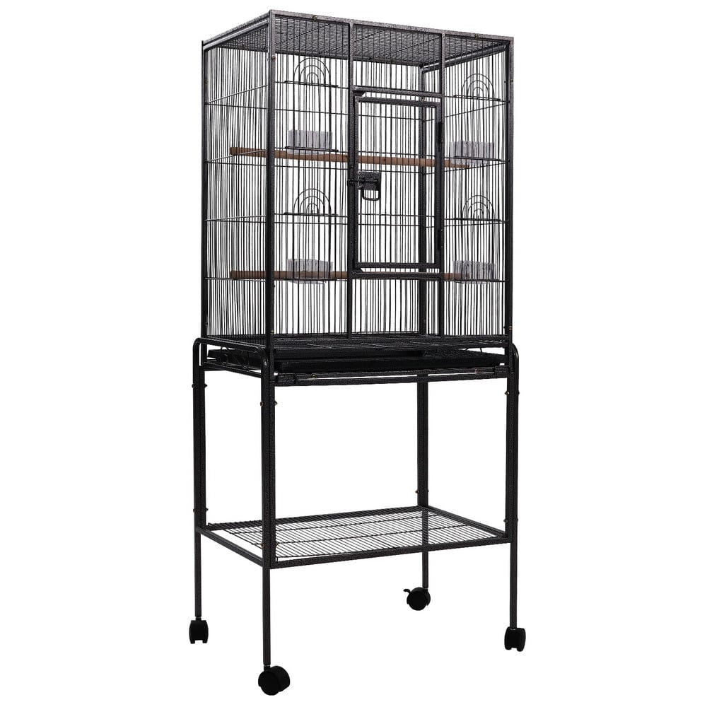 Spud Jax Petshop i.Pet Bird Cage Pet Cages Aviary 144CM Large Travel Stand Budgie Parrot Toys Pet Care