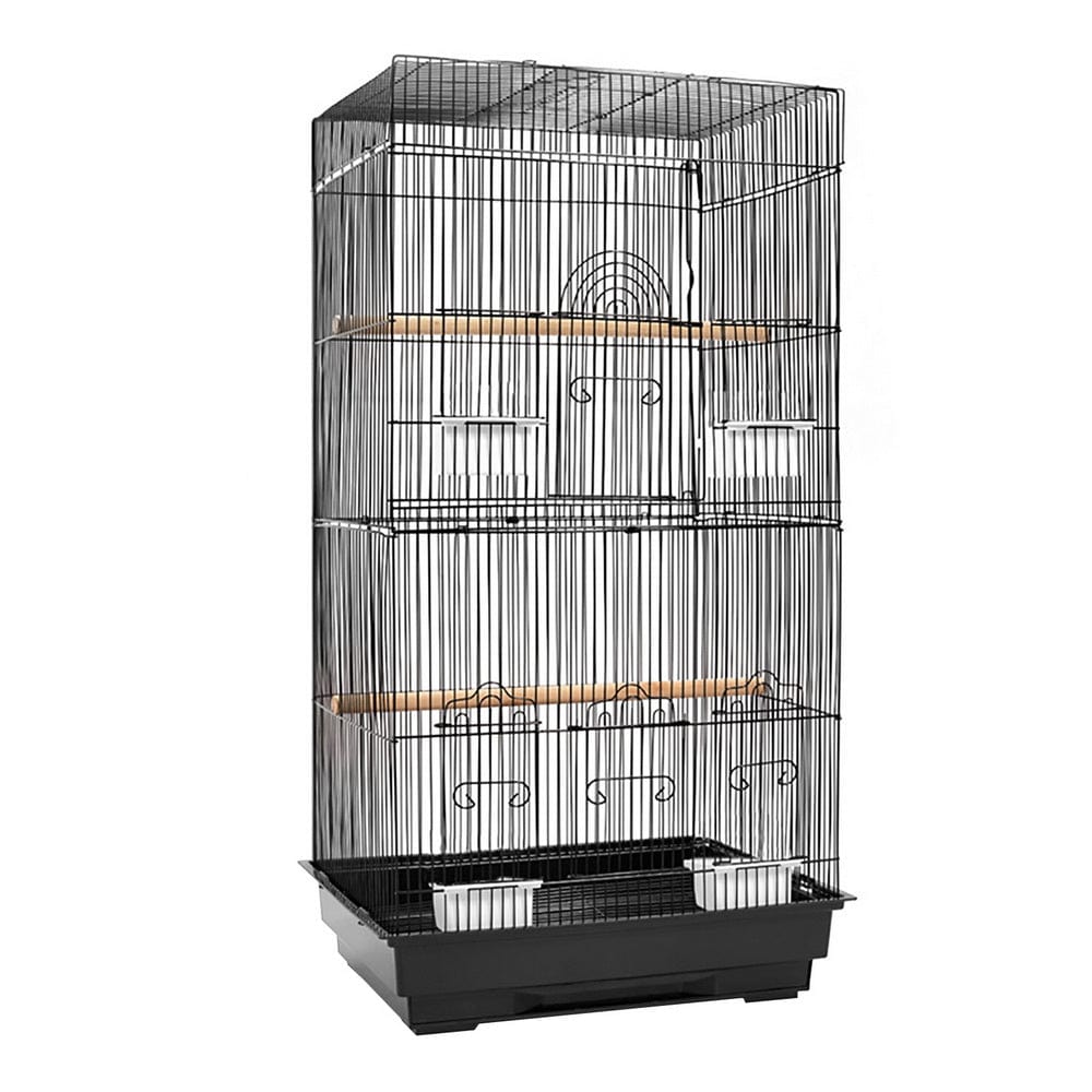 Spud Jax Petshop i.Pet Medium Bird Cage with Perch - Black Pet Care