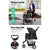 Spud Jax Petshop i.Pet 3 Wheel Pet Stroller - Black Pet Care