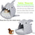 Spud Jax Petshop Shark Shape Pet Cave Bed for Cats andSmall Dogs 45 x 45 x 38 cm (Light Grey) Pet Care