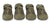Spud Jax Petshop Whinhyepet Shoes Army Green Size 2 Pet Care > Dog Supplies