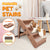 Spud Jax Petshop Furtastic 50cm Foldable Step Ladder Stairs - Brown Pet Care