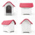 Spud Jax Petshop Dog Kennel House Plastic LUNA M PINK Pet Care