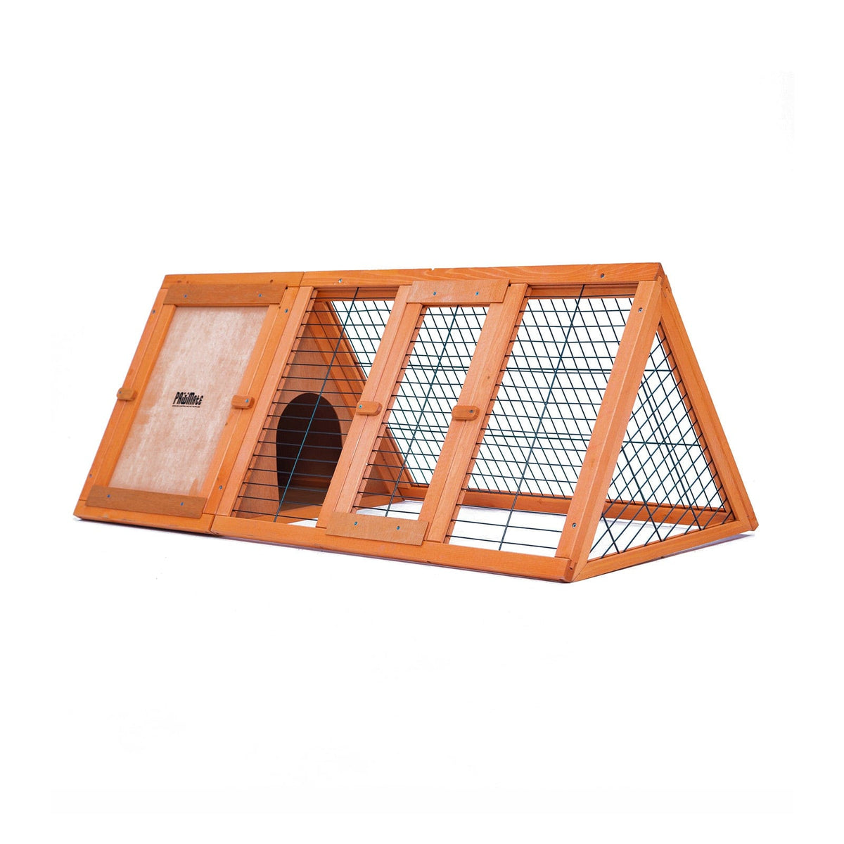 Spud Jax Petshop Rabbit Hutch Chicken Coop 118 x 50 x 45cm Triangle Cage Run Ester Pet Care