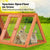 Spud Jax Petshop Rabbit Hutch Chicken Coop 118 x 50 x 45cm Triangle Cage Run Ester Pet Care