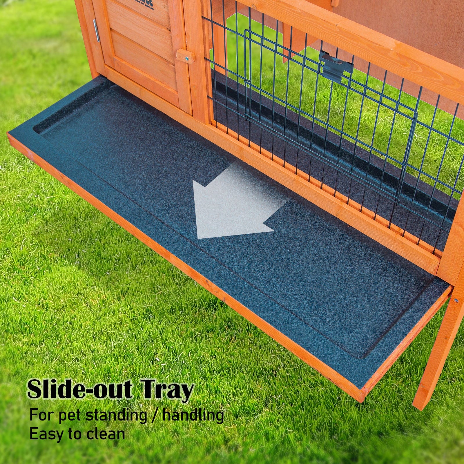 Spud Jax Petshop Rabbit Hutch Chicken Coop 91 x 45 x 70cm Free Standing Cage Run Eden Pet Care