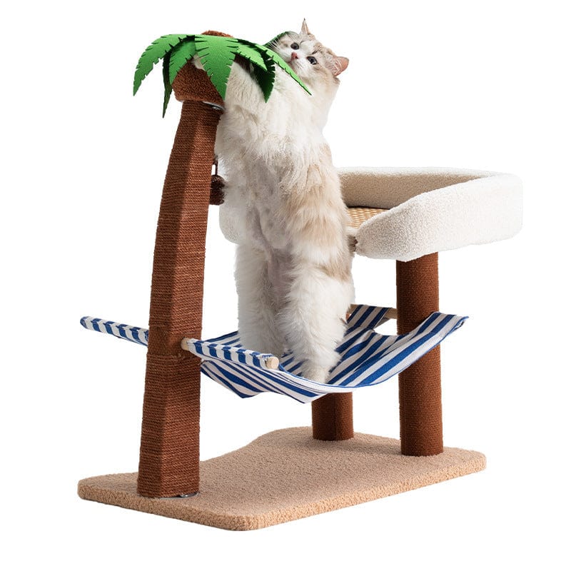 Spud Jax Petshop Wood coconut tree hammock cat bed dog bed cat scratching post toy pet nest Pet Care