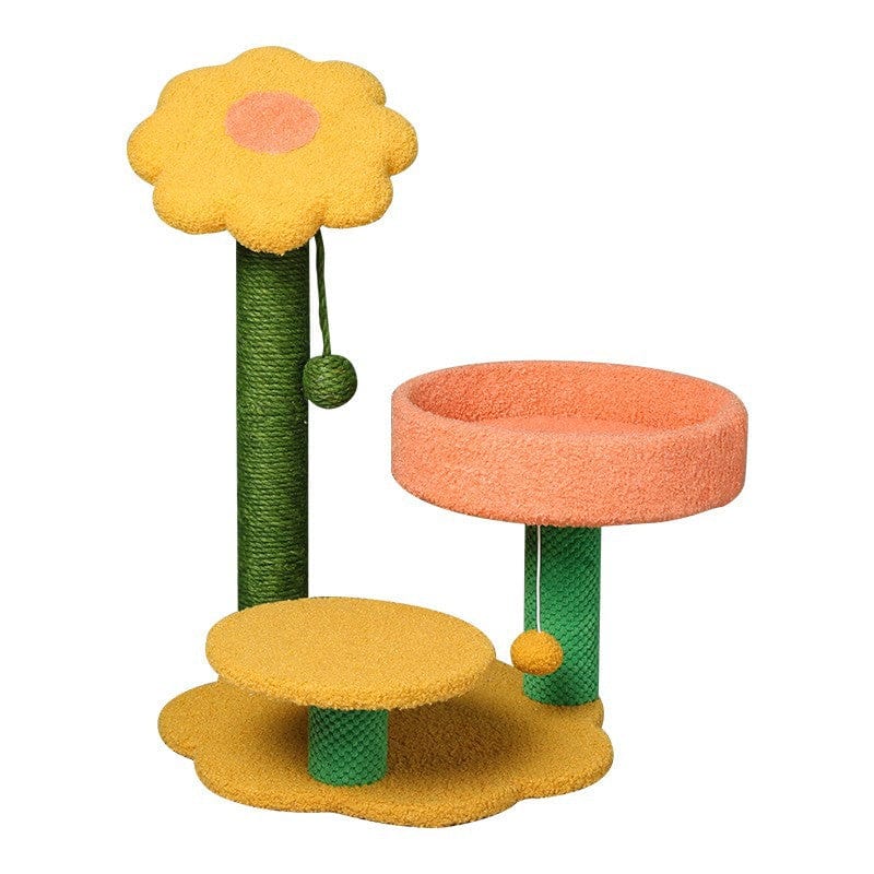 Spud Jax Petshop Sun flower cat climbing frame cat scratching post toy Pet Care