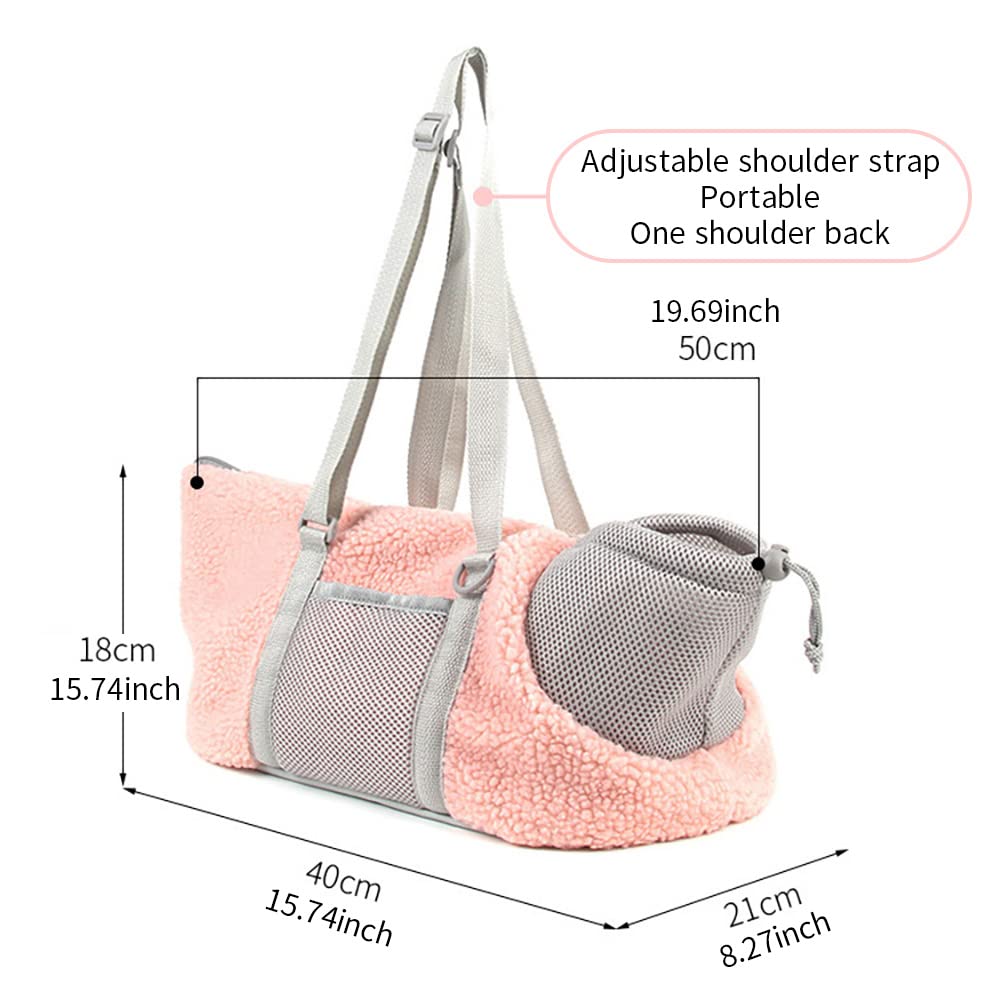 Spud Jax Petshop LIFEBEA Small Cat Carrier Pet bag: Comfy Shoulder Bag with Adjustable Strap for Small Dogs, Puppies, Kittens Up to 3kg /6.6 lbs - Pink Pet Care > Dog Supplies