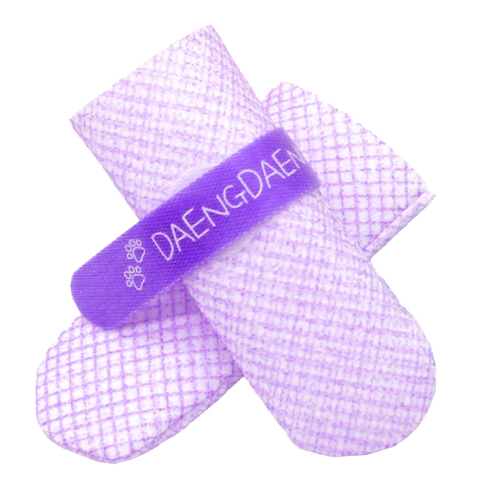 Spud Jax Petshop 28pc X Dog Shoes Waterproof Disposable Boots Anti-Slip Pet Socks L VIOLET Pet Care