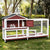 Spud Jax Petshop Double Storey Large Rabbit Hutch Guinea Pig Cage , Ferret Cage With Pull Out Tray On Wheels Pet Care