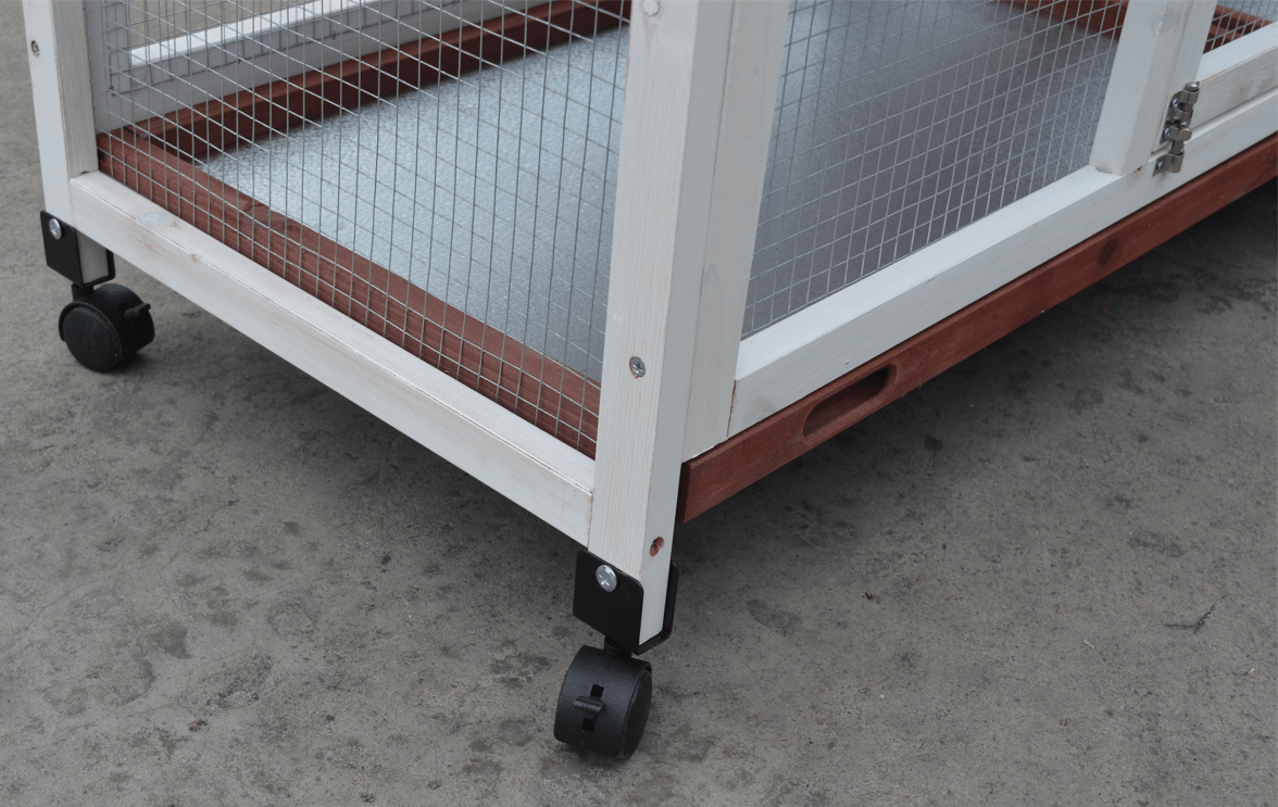 Spud Jax Petshop Double Storey Large Rabbit Hutch Guinea Pig Cage , Ferret Cage With Pull Out Tray On Wheels Pet Care