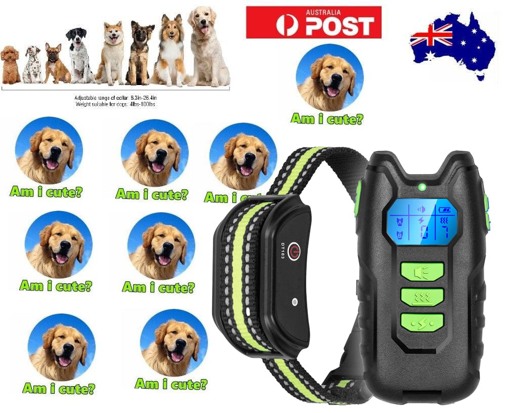 Spud Jax Petshop Electric Pet Dog Training Anti Bark Collar Sound Vibrate Auto  Rechargeable NEW Pet Care > Dog Supplies