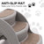 Spud Jax Petshop Furtastic 38cm Foldable Pet Stairs Ramp - Grey Pet Care