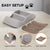 Spud Jax Petshop Furtastic 38cm Foldable Pet Stairs Ramp - Grey Pet Care