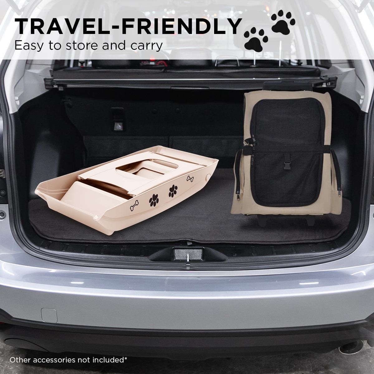 Spud Jax Petshop Furtastic 50cm Foldable Step Ladder Stairs Pet Care