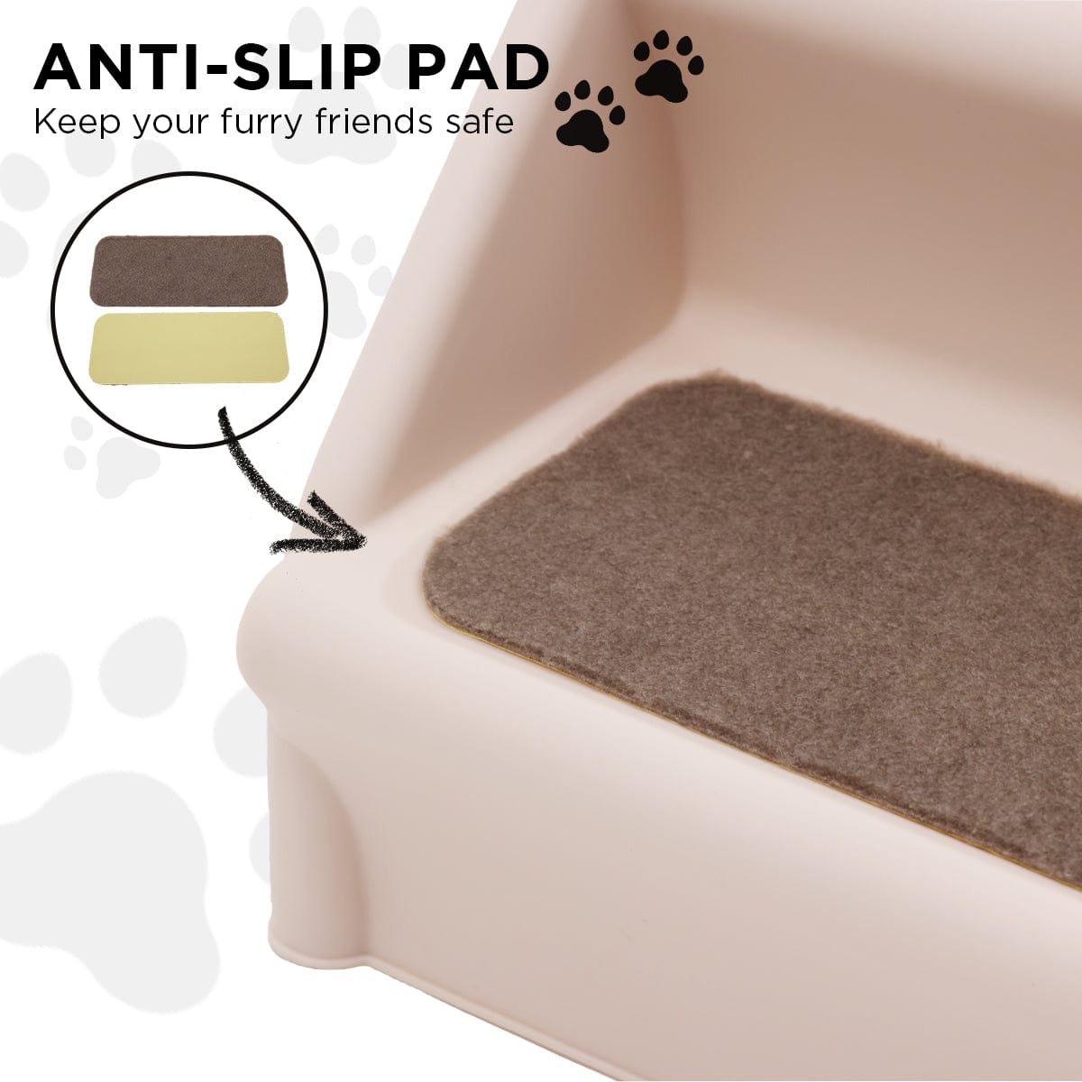 Spud Jax Petshop Furtastic 50cm Foldable Step Ladder Stairs Pet Care
