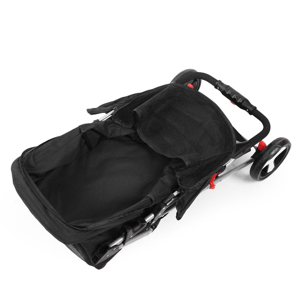 Spud Jax Petshop i.Pet 4 Wheel Pet Stroller - Black Pet Care