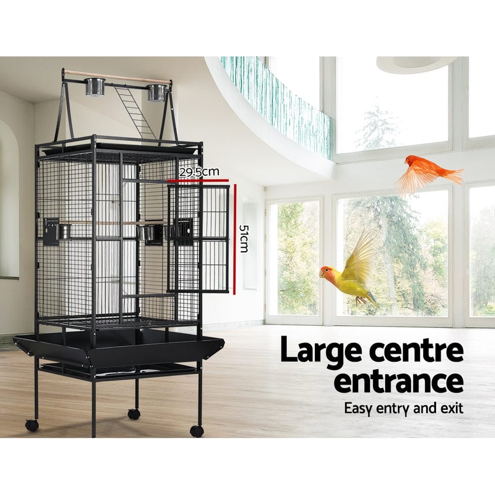 Spud Jax Petshop i.Pet Bird Cage Pet Cages Aviary 173CM Large Travel Stand Budgie Parrot Toys Pet Care
