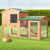 Spud Jax Petshop i.Pet Chicken Coop Rabbit Hutch 138cm Wide Wooden Pet Hutch Pet Care
