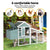 Spud Jax Petshop i.Pet Chicken Coop Rabbit Hutch Large House Run Cage Wooden Outdoor Pet Hutch Pet Care