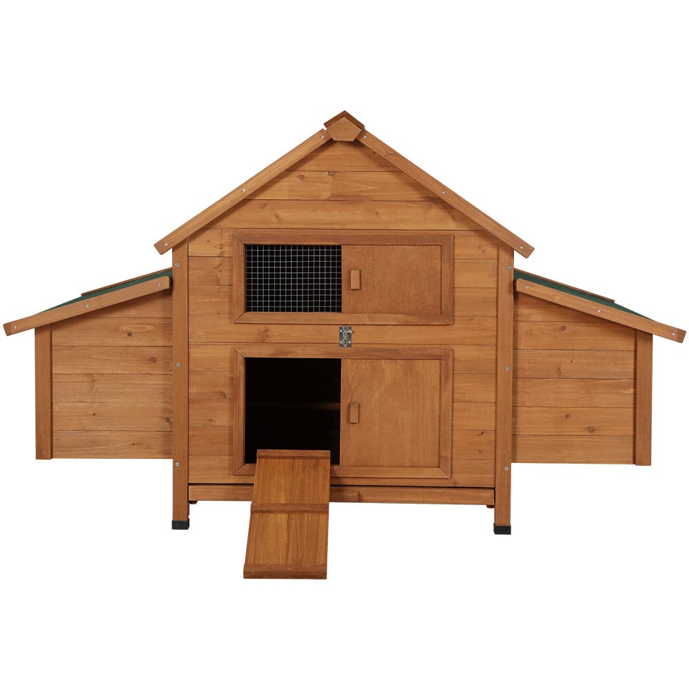 Spud Jax Petshop i.Pet Chicken Coop Large Rabbit Hutch House Run Cage Wooden Outdoor Pet Hutch Pet Care