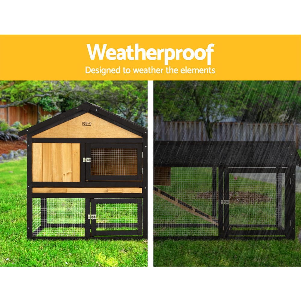 Spud Jax Petshop i.Pet Chicken Coop Rabbit Hutch Wooden Cage Pet Hutch 165cm x 52cm x 86cm Pet Care