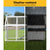 Spud Jax Petshop i.Pet Chicken Coop Rabbit Hutch Large House Run Cage XL Pet Hutch Bunny Wooden Pet Care